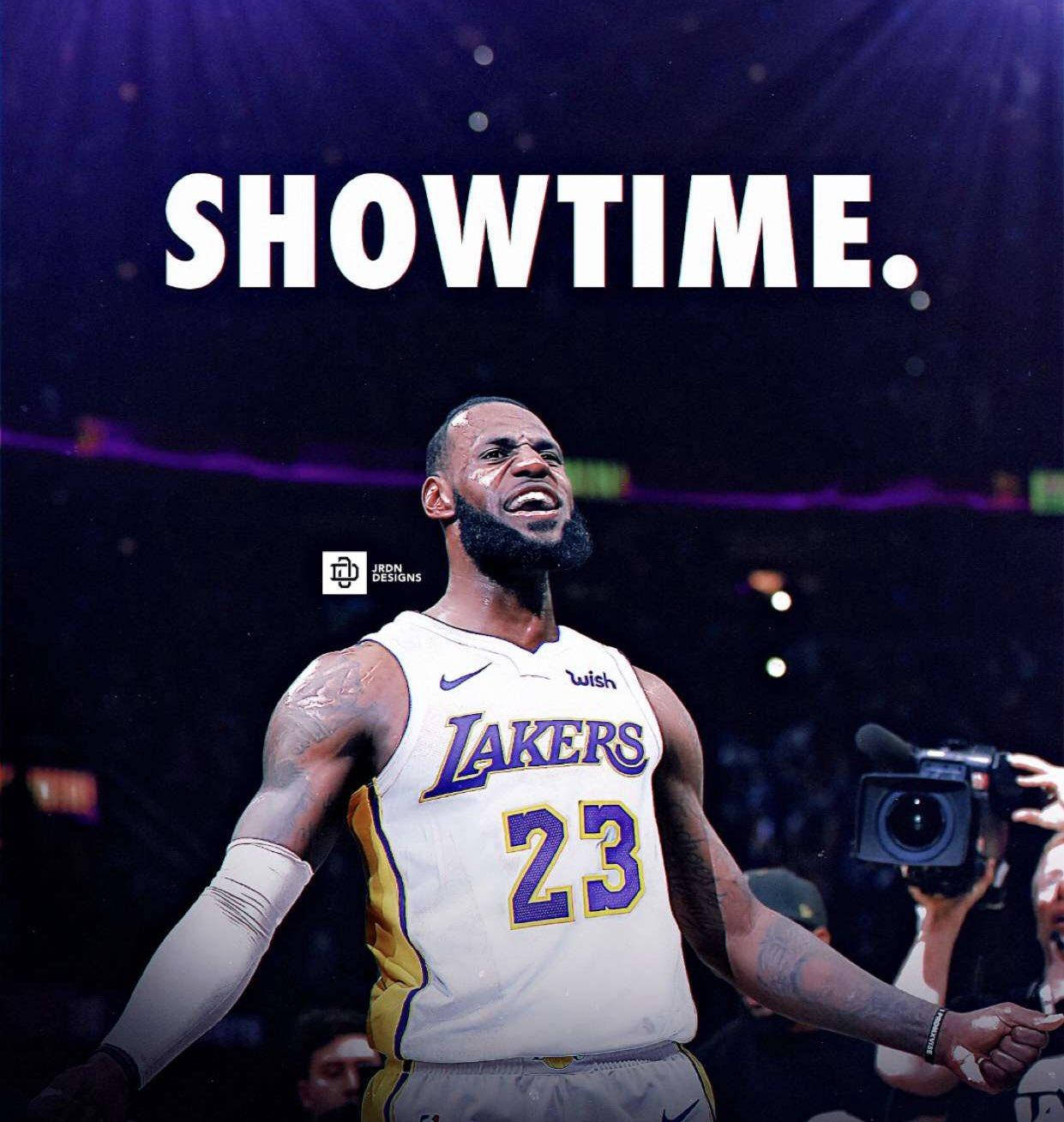 Lebron James Lakers Showtime Background