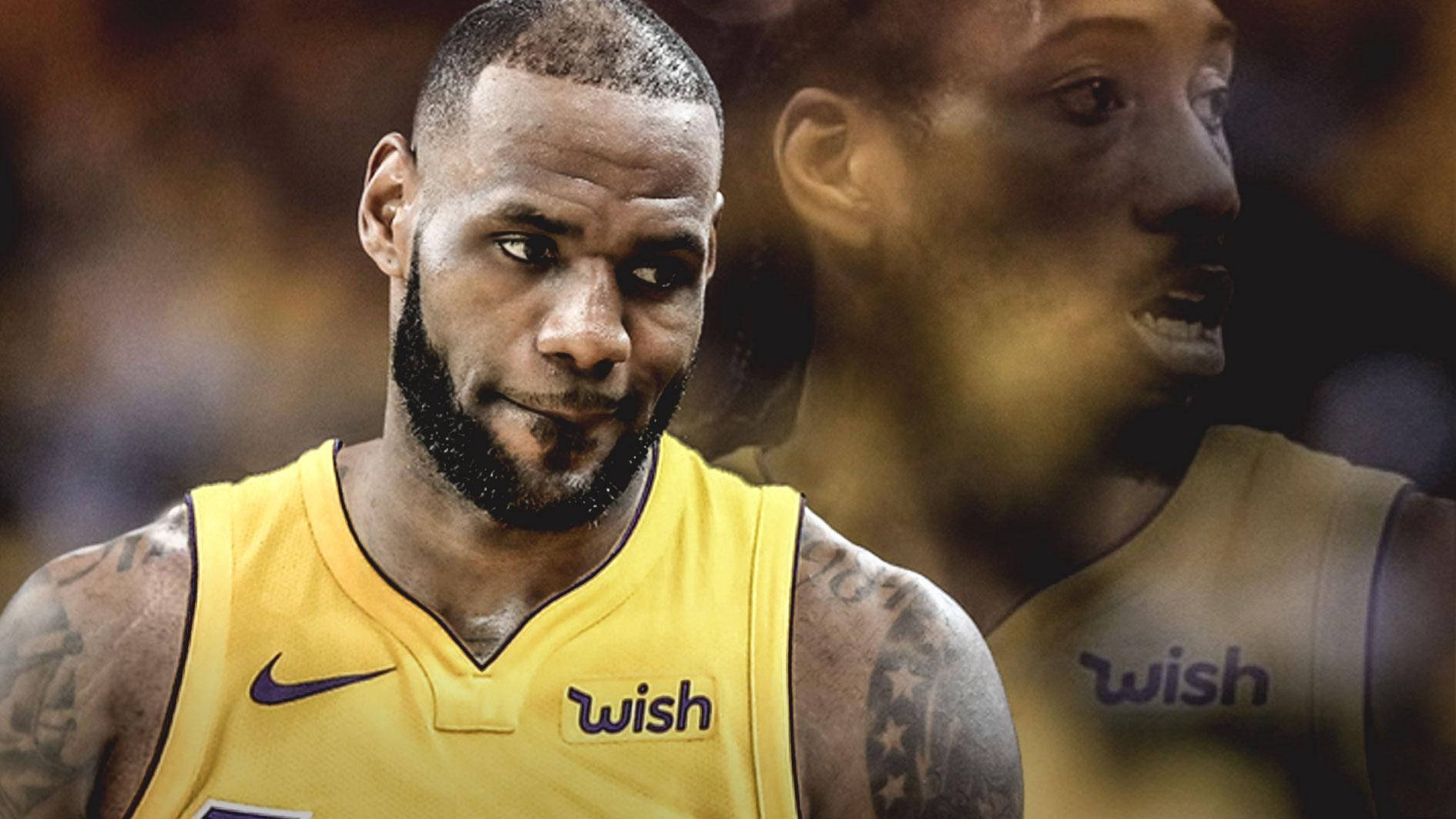 Lebron James Lakers Worried Background