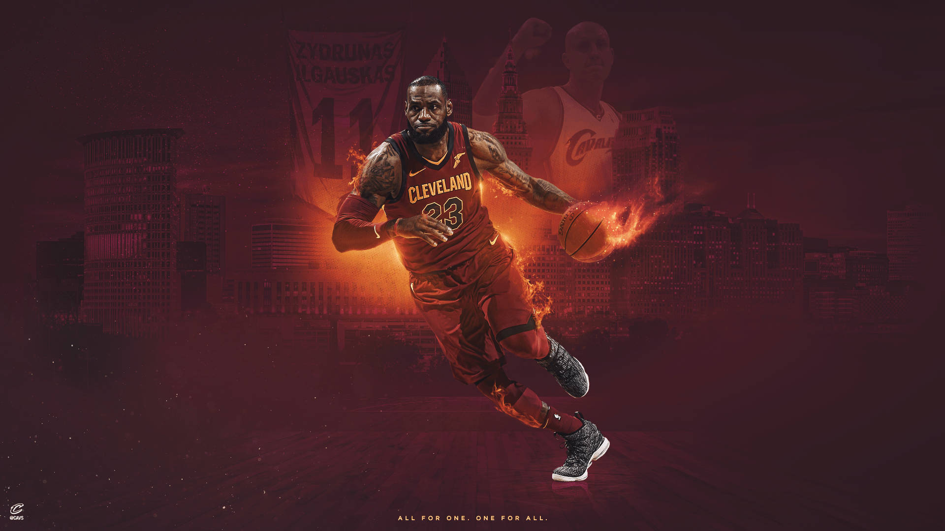 Lebron James-nba's All For One, One For All Background