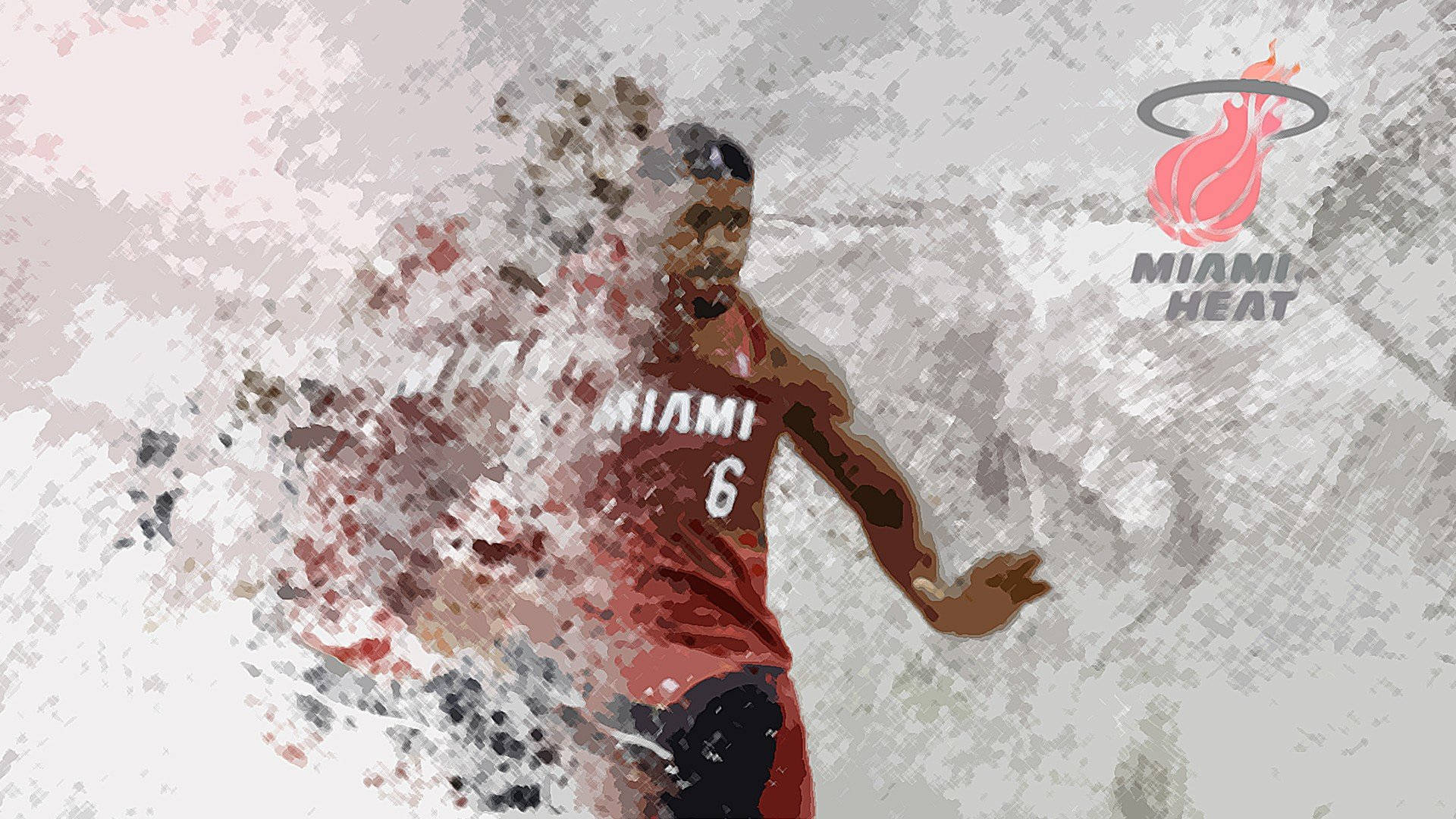 Lebron James Of Miami Heat Background