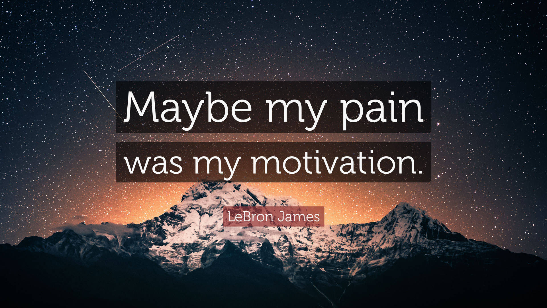 Lebron James Pain Quote Background