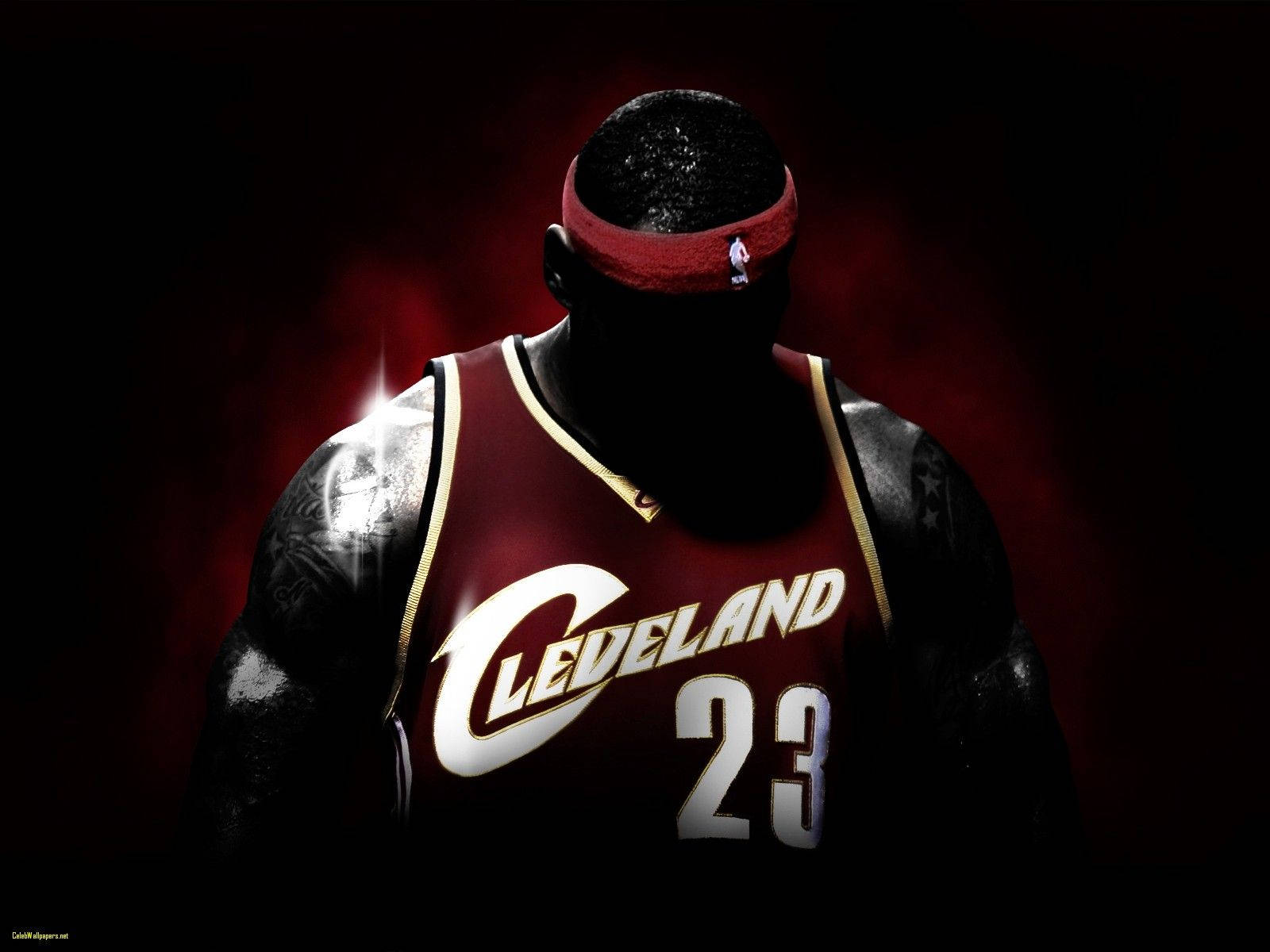 Lebron James Red Nba Cleveland Cavaliers Jersey 23 Background