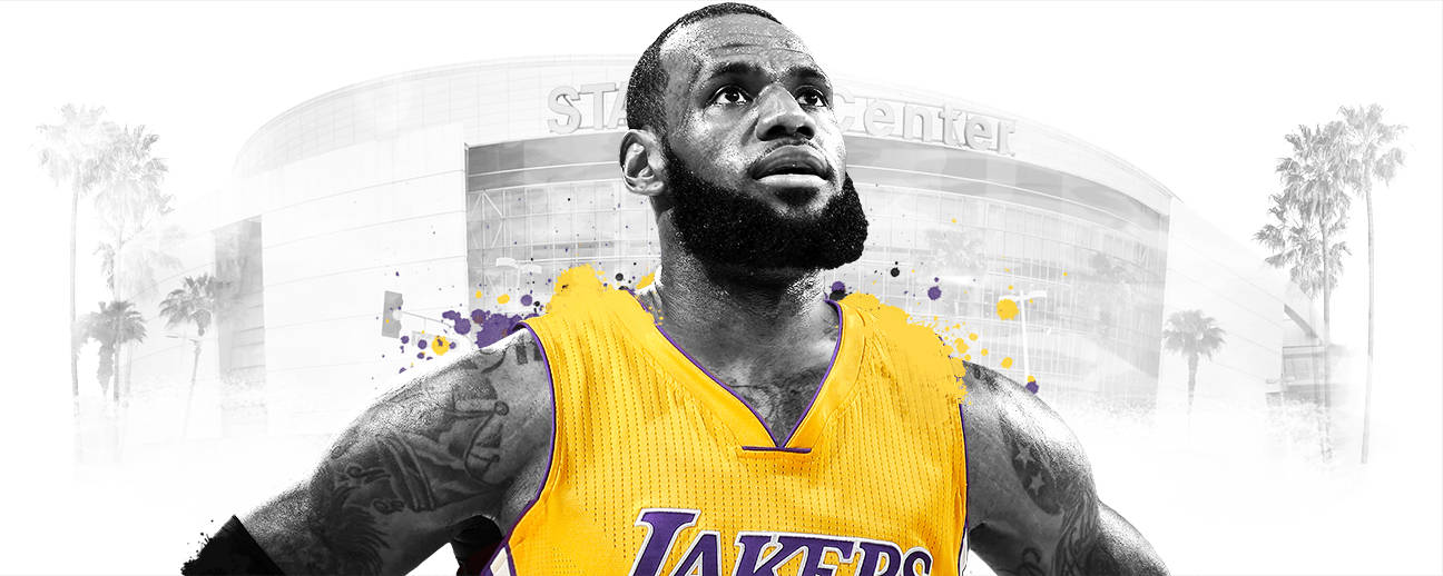 Lebron James Staples Center Lakers Background