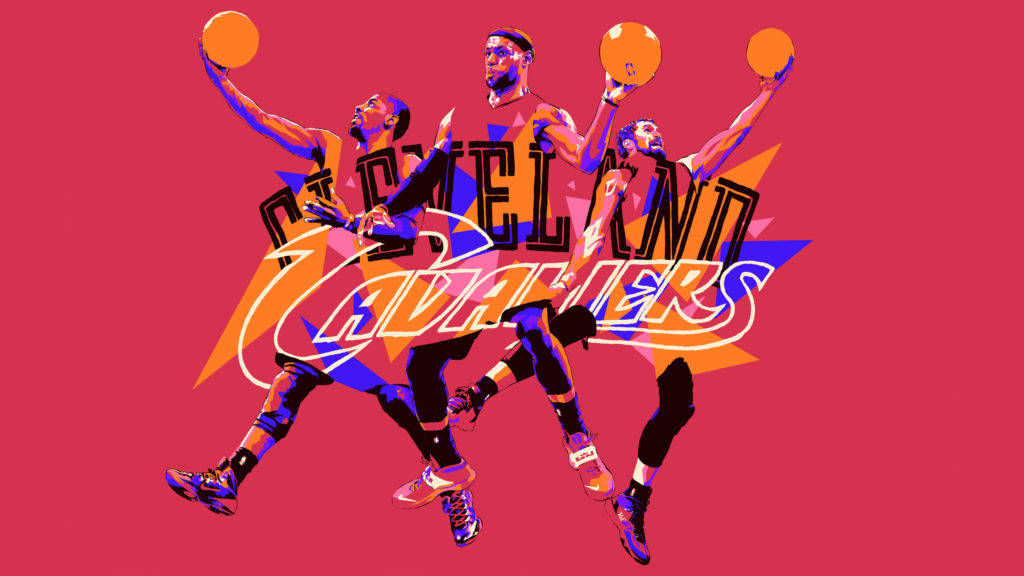 Lebron James With Kyrie And Kevin Background
