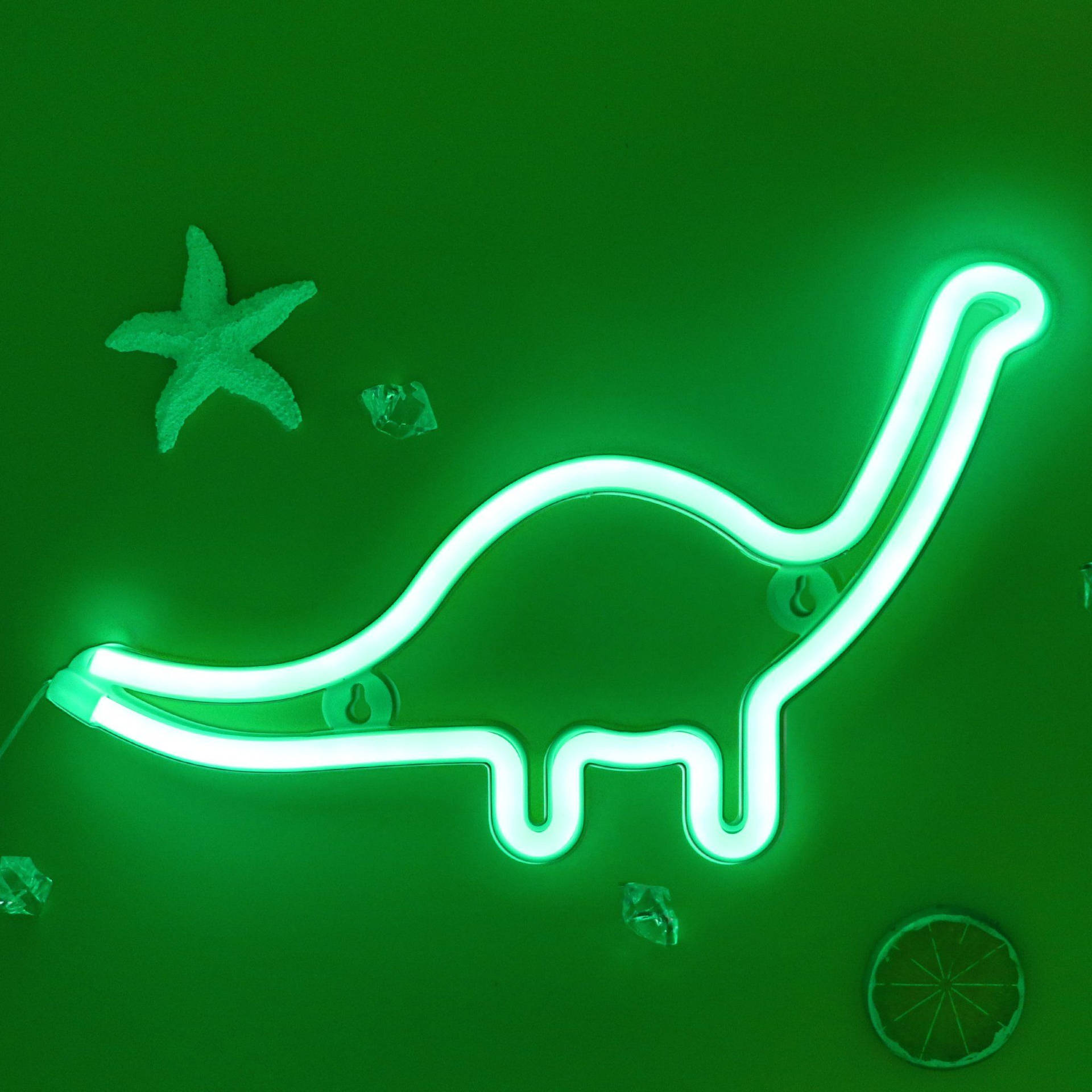 Led Light Aesthetic Dino Background