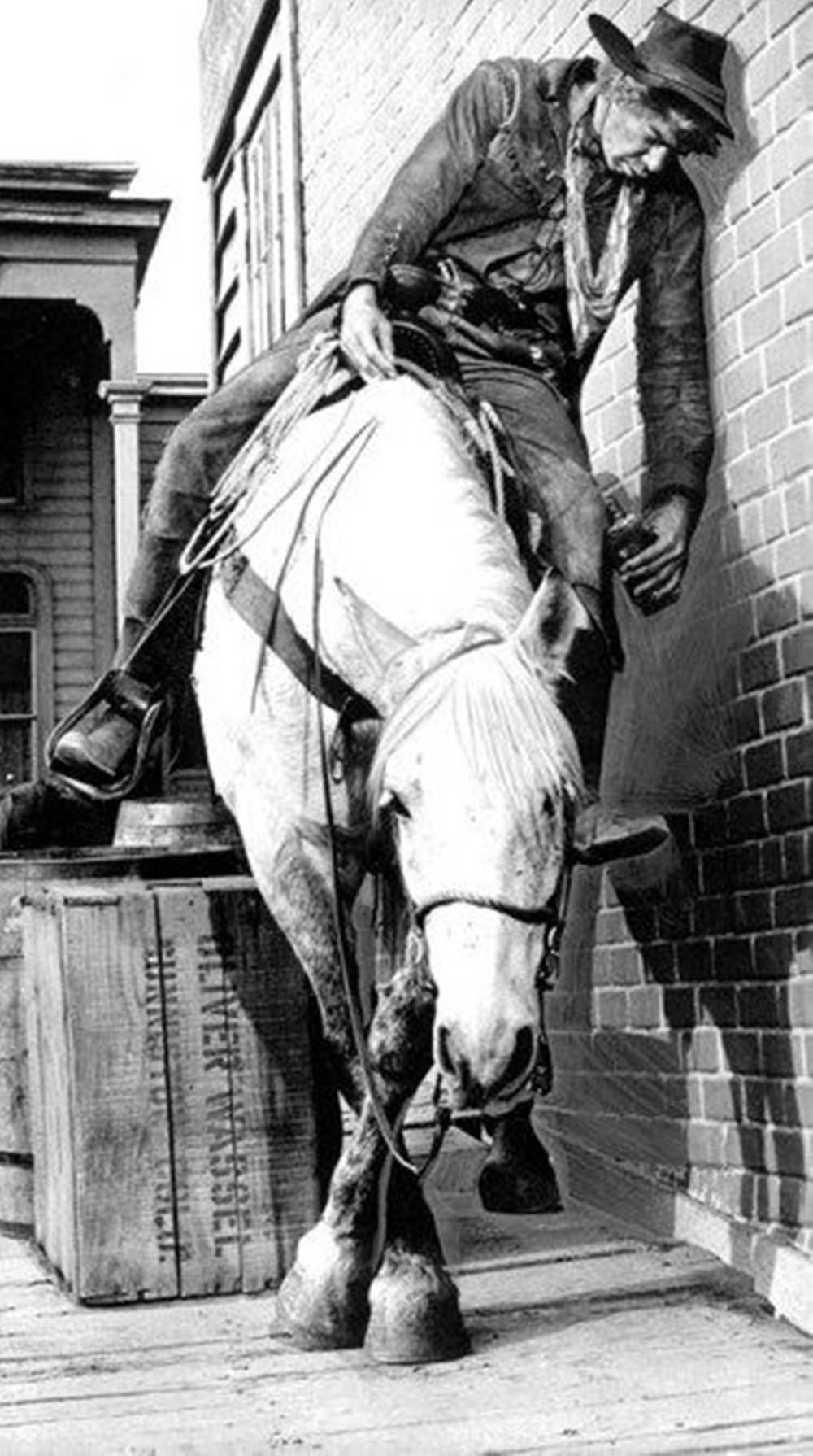 Lee Marvin Riding A Horse Background