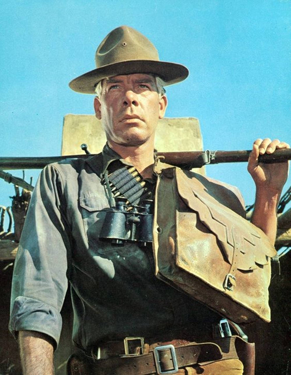 Lee Marvin With Bullet Belt Background