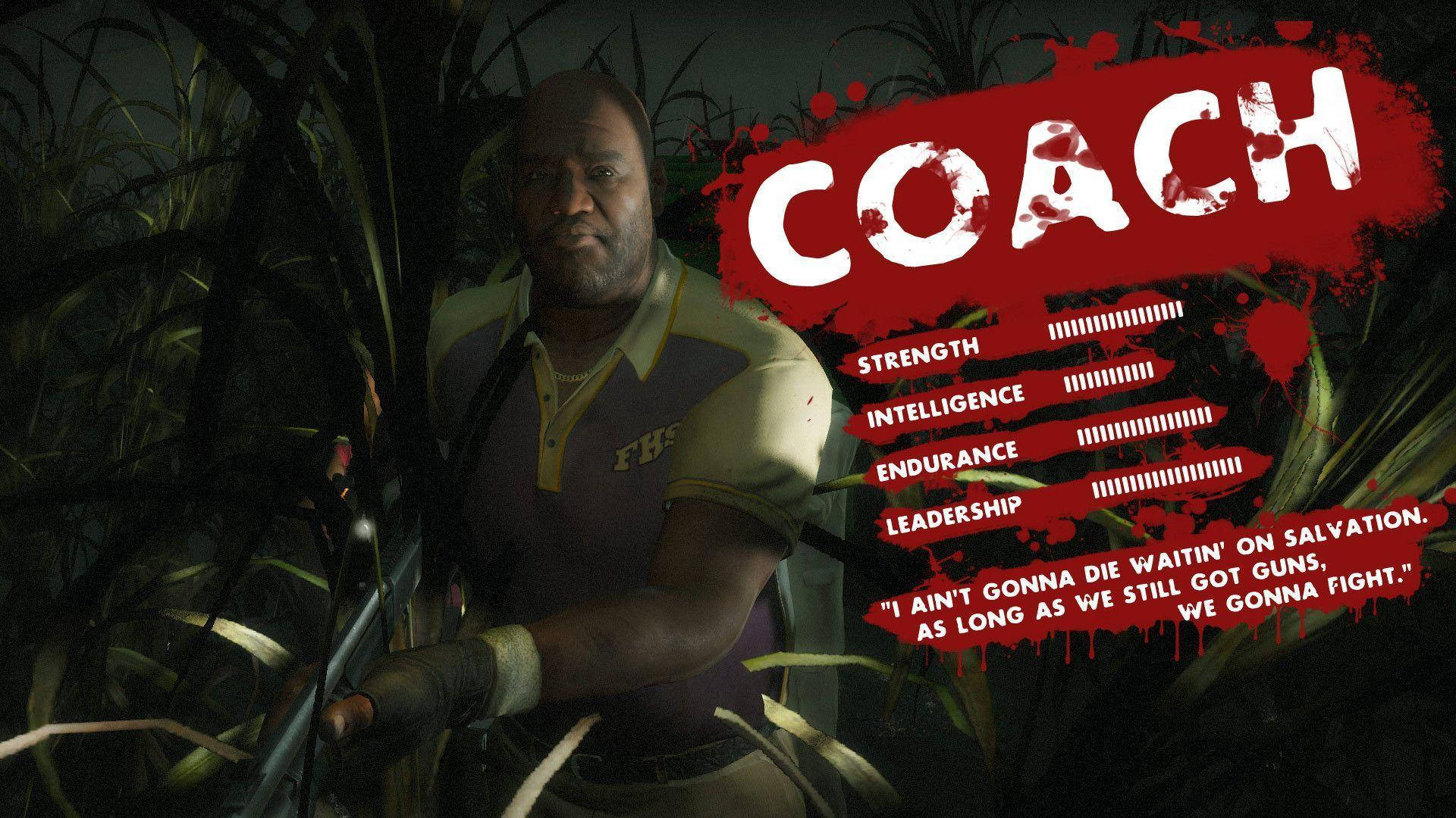 Left 4 Dead 2 Character Coach Skills