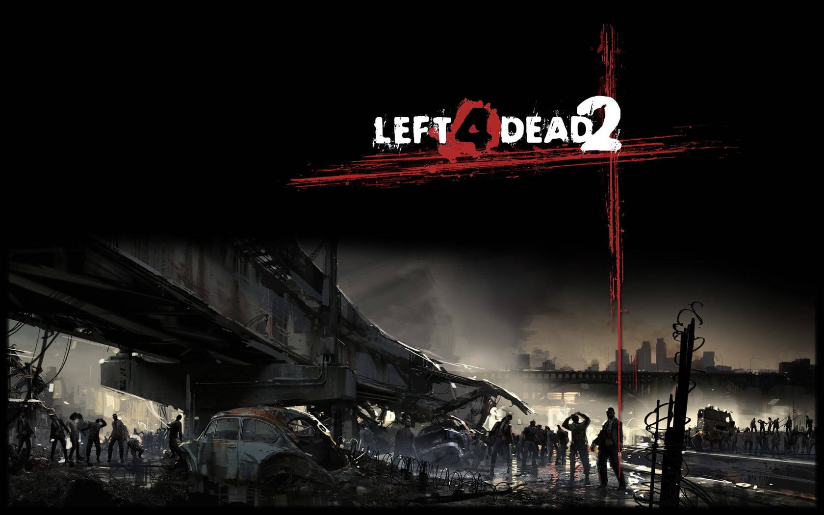 Left 4 Dead 2 Devastated City Background