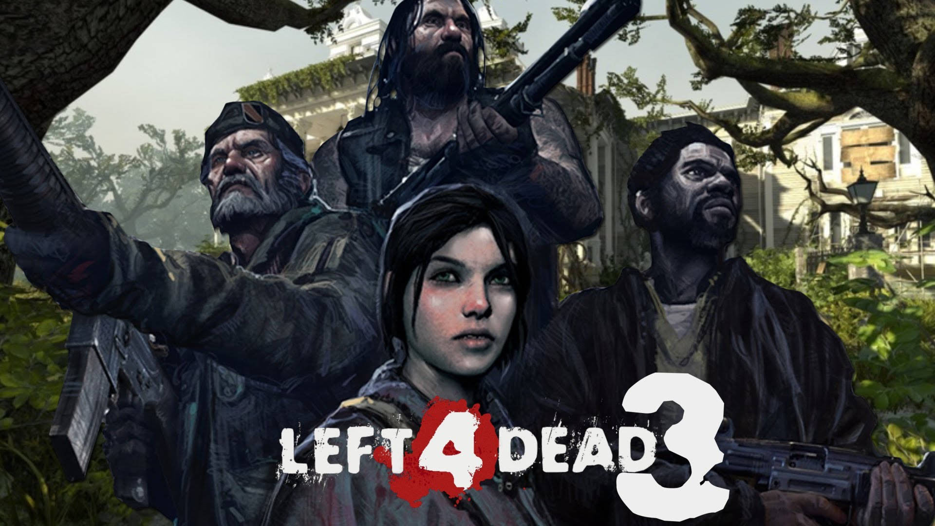 Left 4 Dead 3 Character Poster Background
