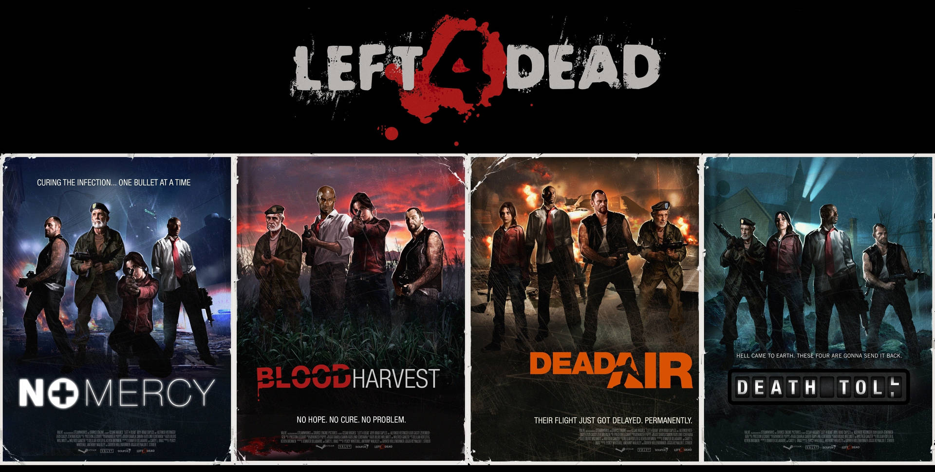 Left 4 Dead Campaign Collage Background