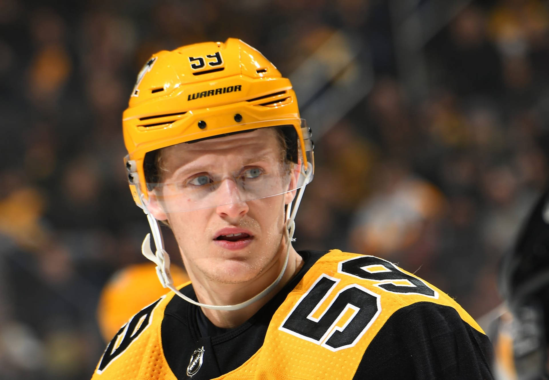 Left Winger No. 59 Jake Guentzel Background