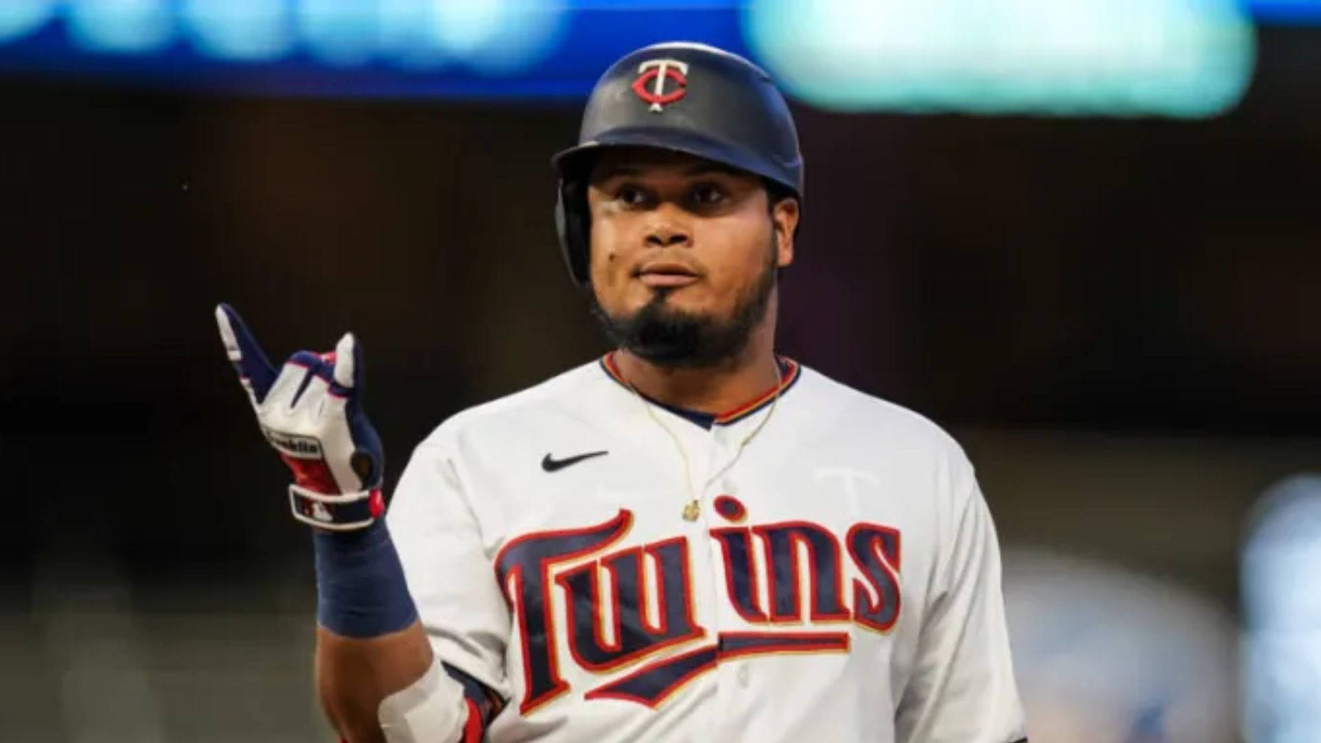 Leftfielder Luis Arráez Minnesota Twins