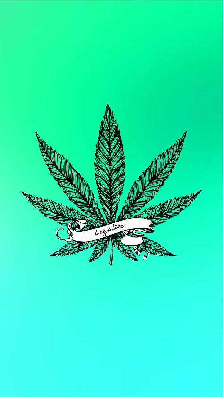 Legalize Weed Art For Iphone Background