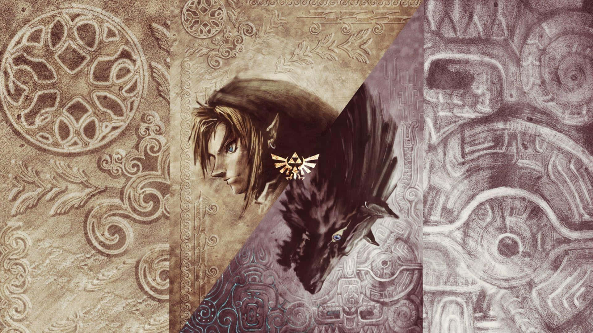 Legend Of Zelda Twilight Princess Link And Wolf Link Background