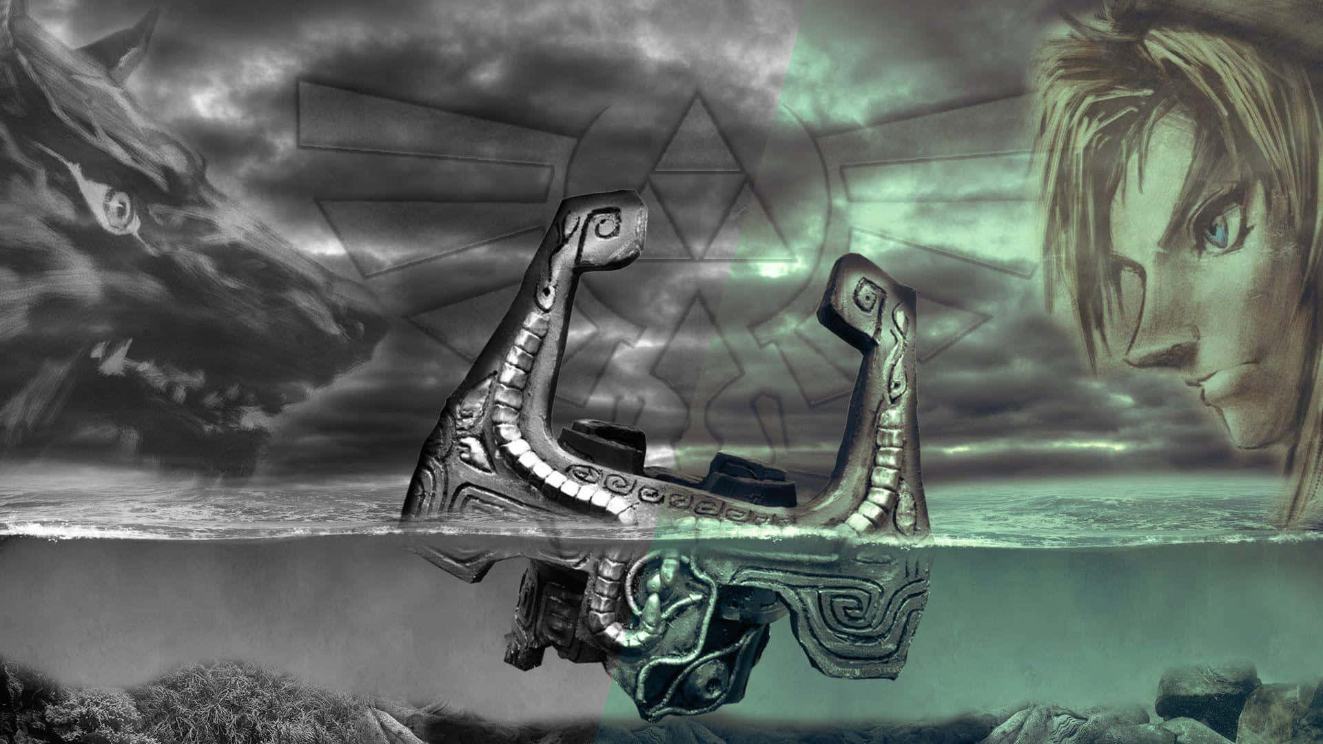 Legend Of Zelda Twilight Princess Sinking Midna Background