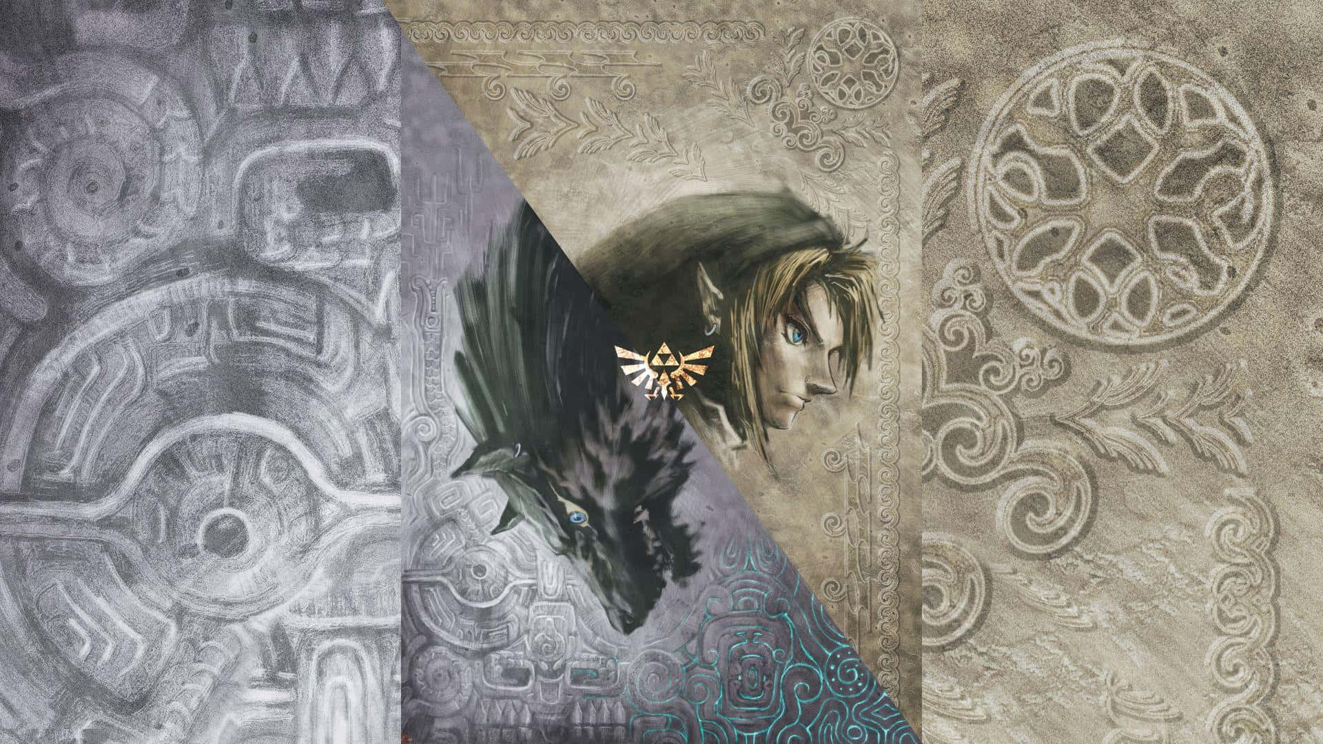 Legend Of Zelda Twilight Princess Wolf And Zelda Background