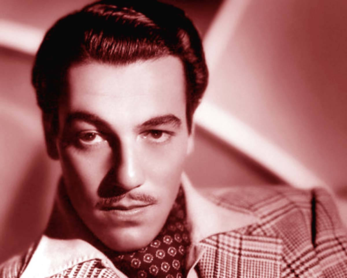 Legendary Actor Cesar Romero In Vintage Charm Background