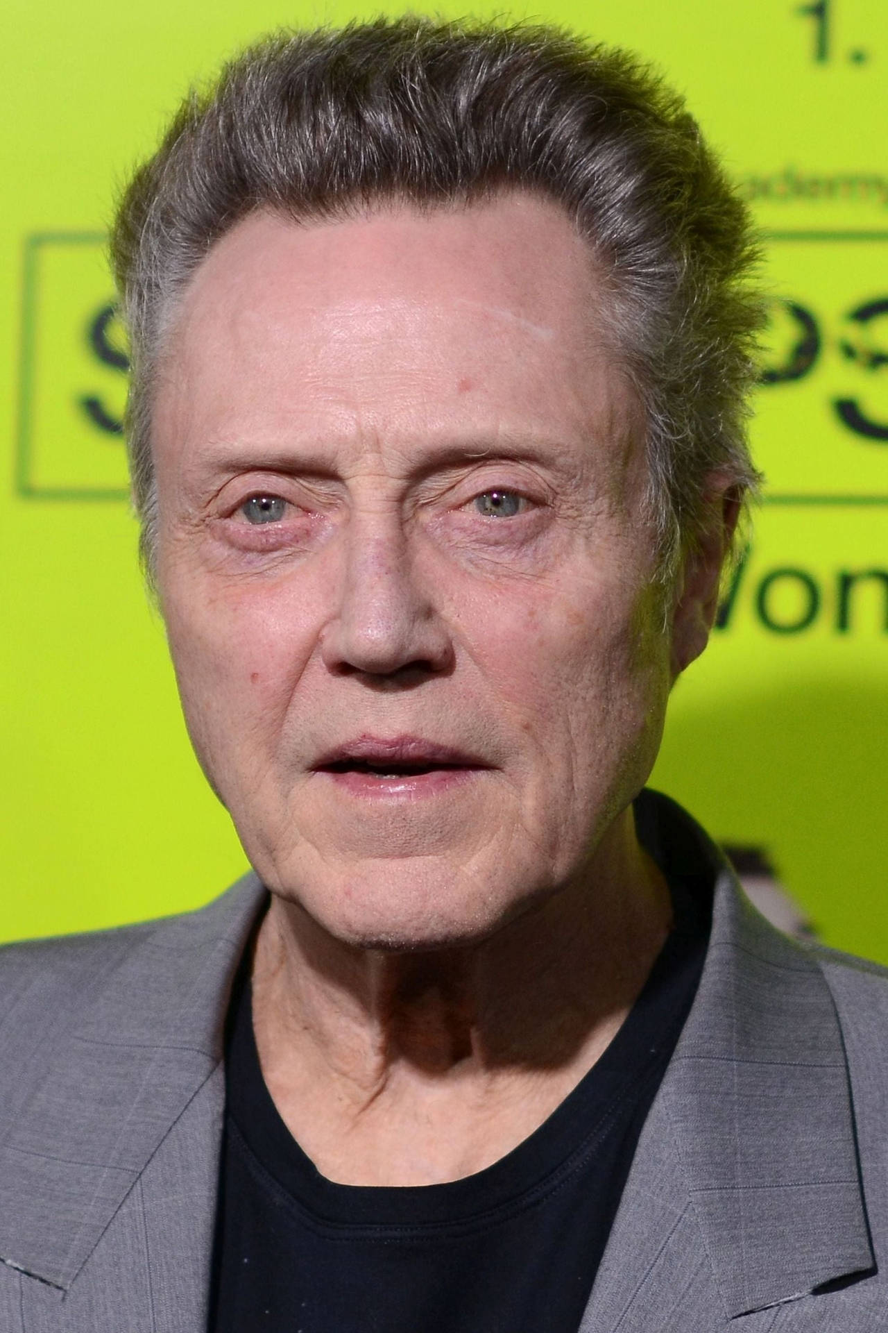 Legendary Actor Christopher Walken During A Film Shoot Background