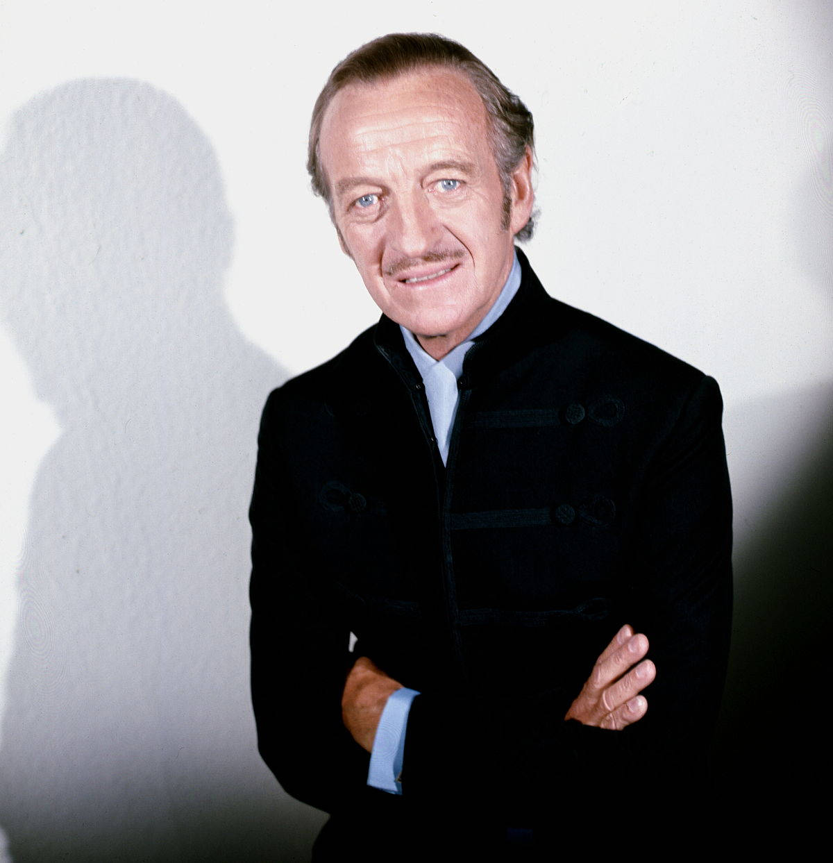 Legendary Actor David Niven In An Assertive Pose Background