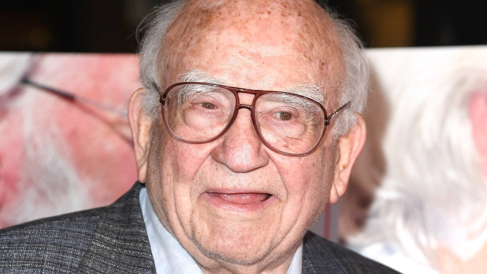 Legendary Actor Edward Asner In Round Glasses