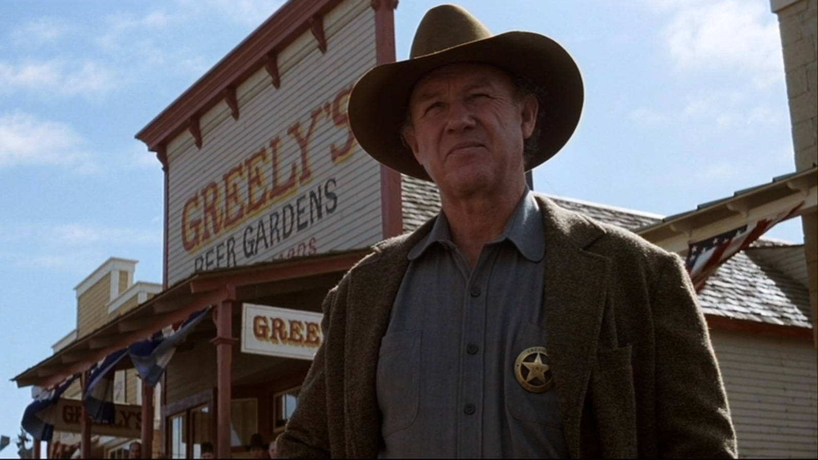 Legendary Actor Gene Hackman In A Cowboy Role Background