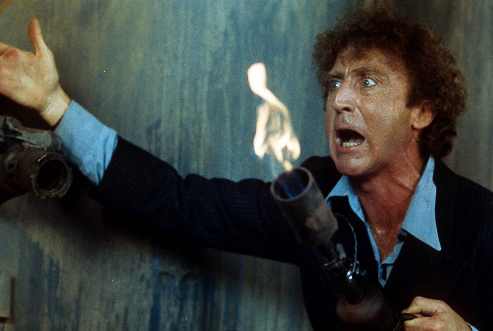 Legendary Actor Gene Wilder In A Scene From 'hanky Panky' Background