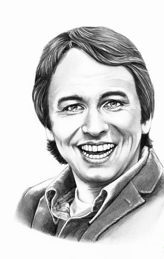 Legendary Actor John Ritter Smiling Background