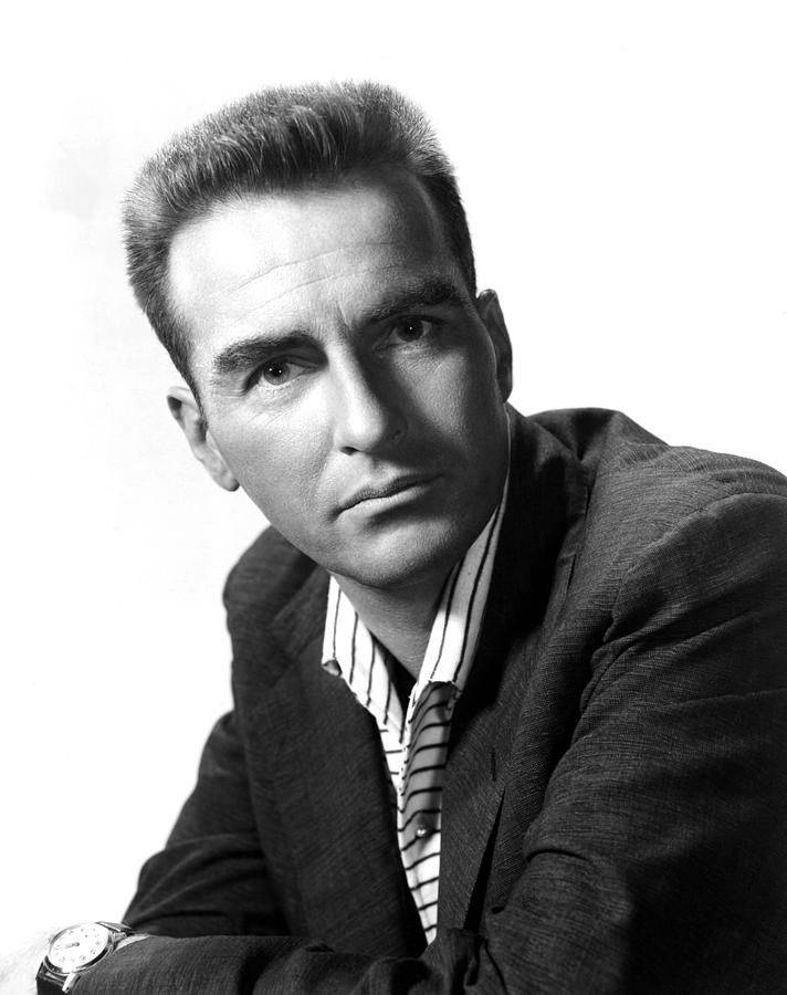 Legendary Actor Montgomery Clift In Classic Black And White Background