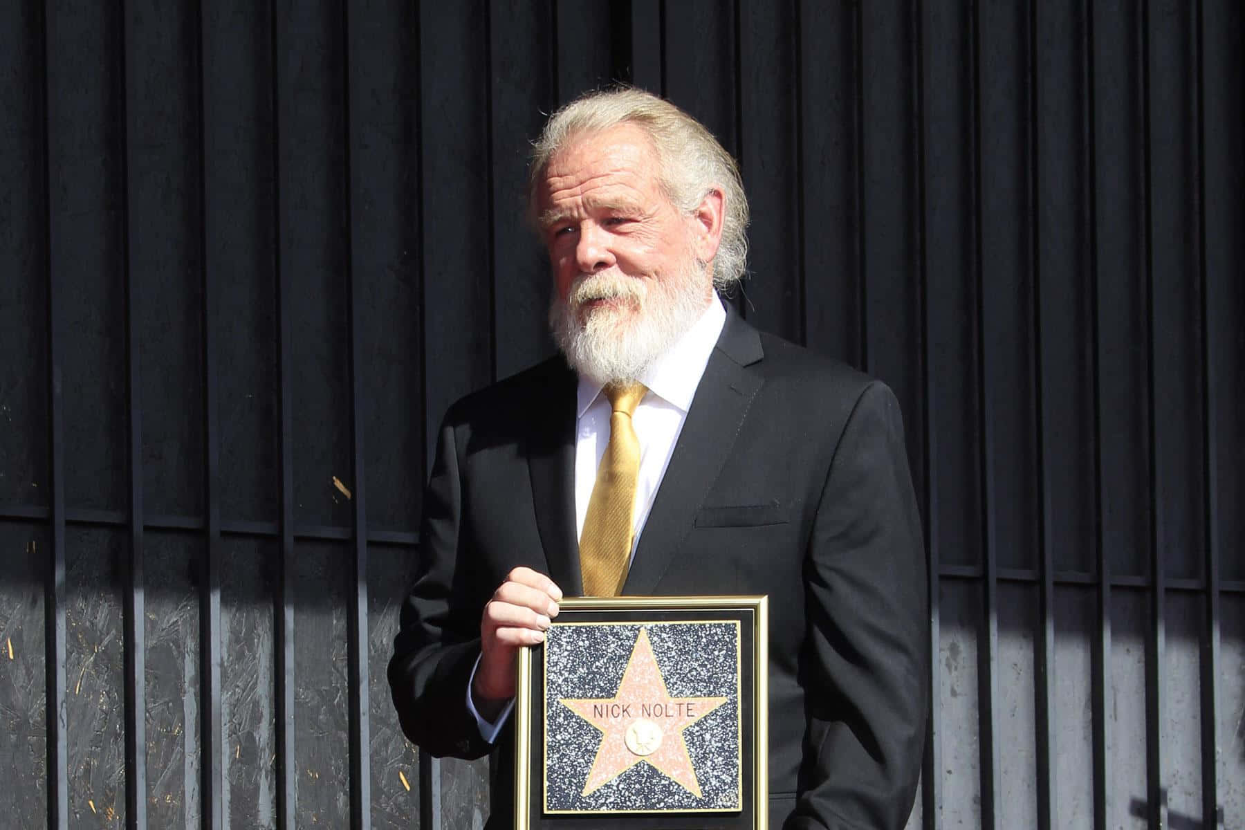 Legendary Actor Nick Nolte In An Intense Moment. Background