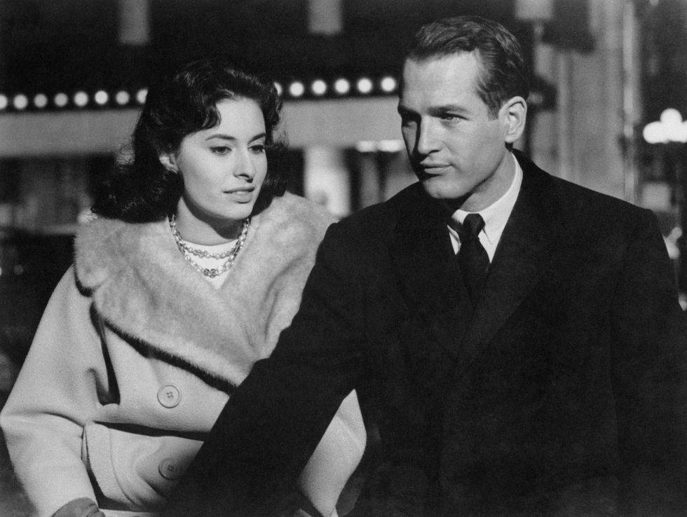 Legendary Actor Paul Newman With Ina Balin In A Classic Pose Background