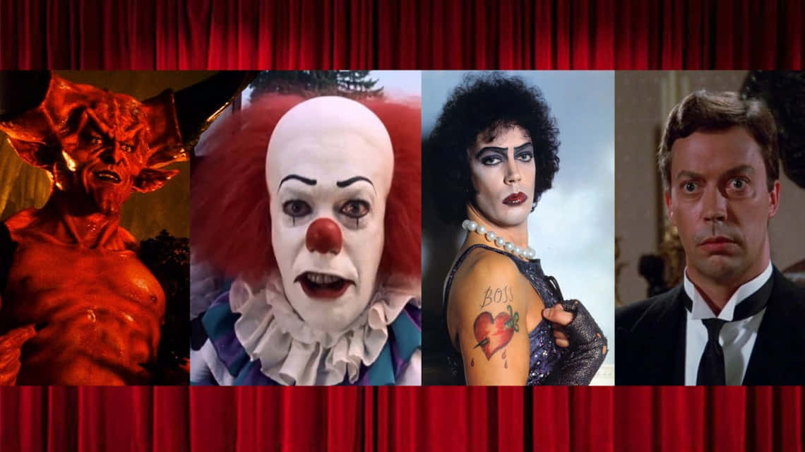 Legendary Actor Tim Curry In A Stunning Portrait Background