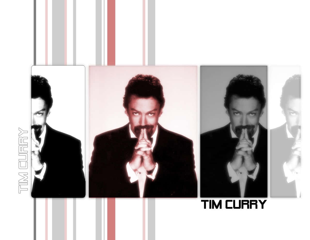 Legendary Actor Tim Curry In An Iconic Pose Background