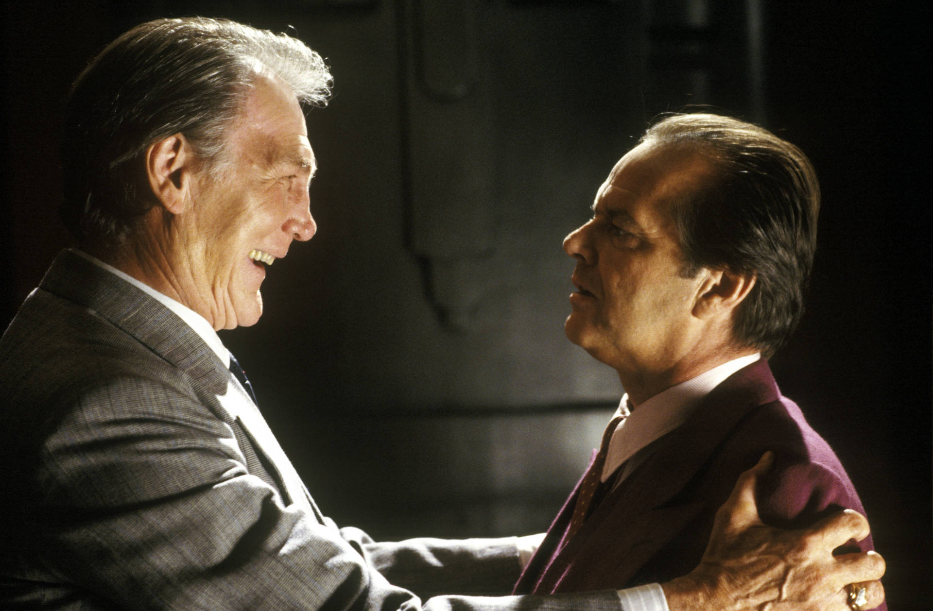 Legendary Actors Jack Palance And Jack Nicholson In Batman Film