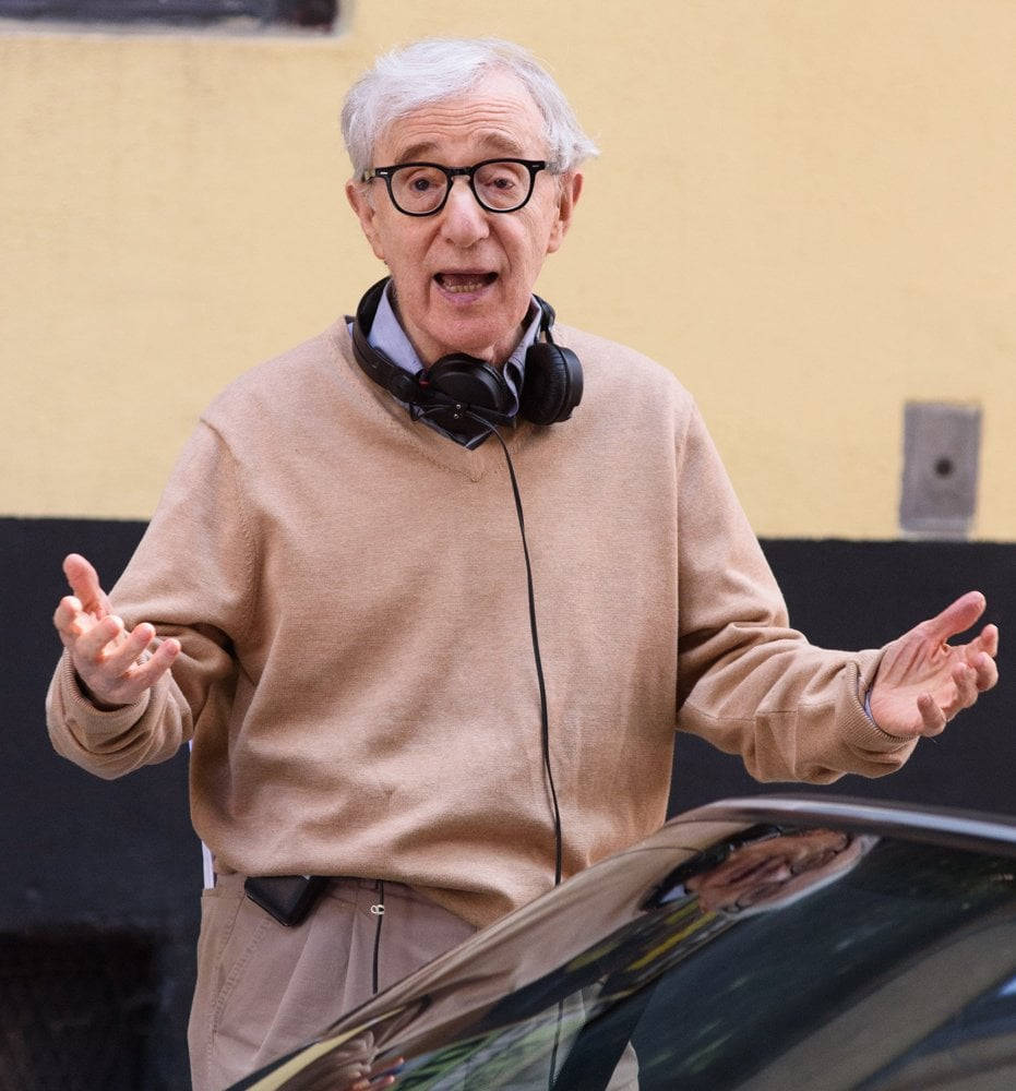 Legendary American Director Woody Allen On Set