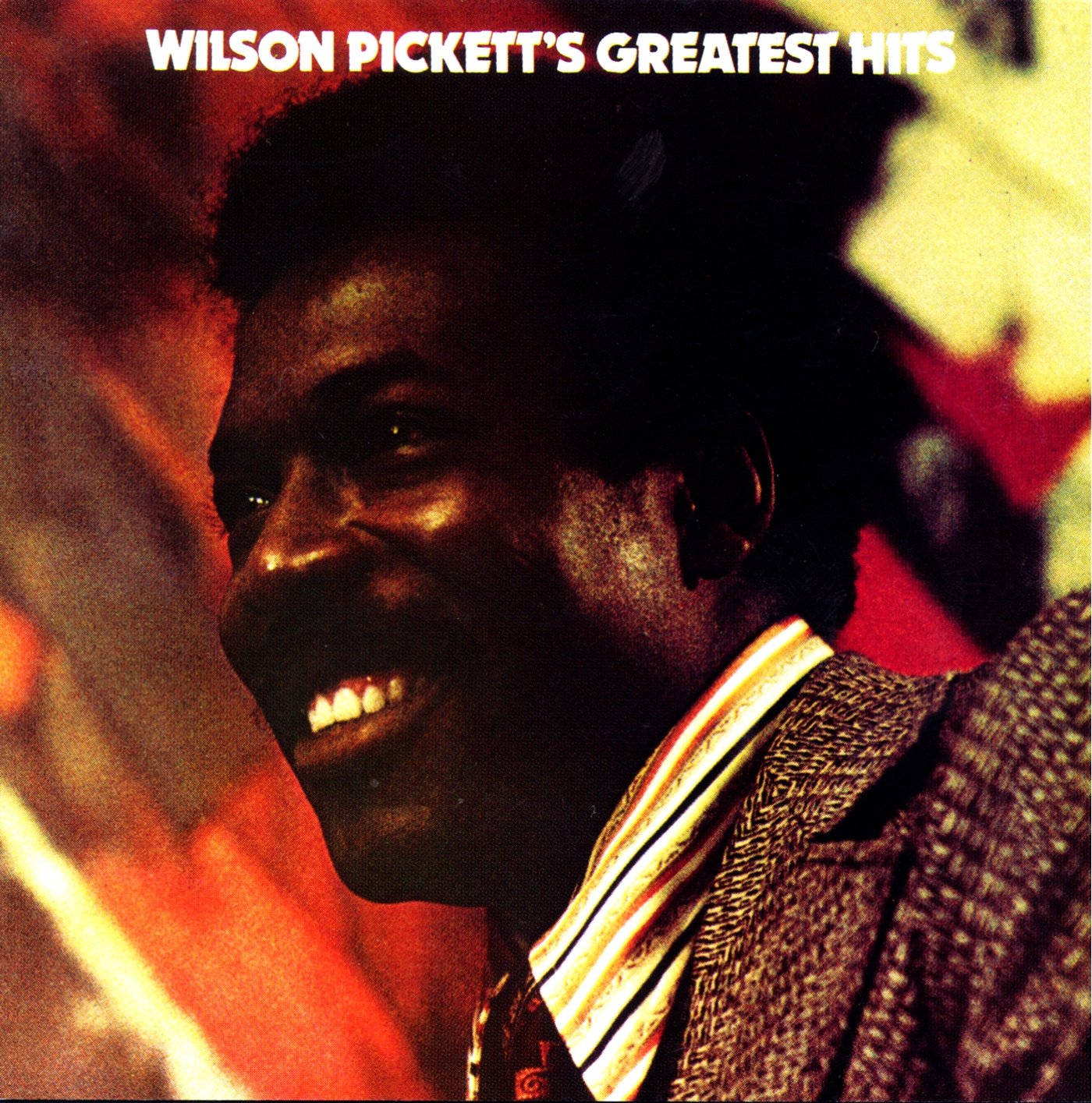 Legendary American Singer Wilson Pickett On His Greatest Hits Album Cover Background