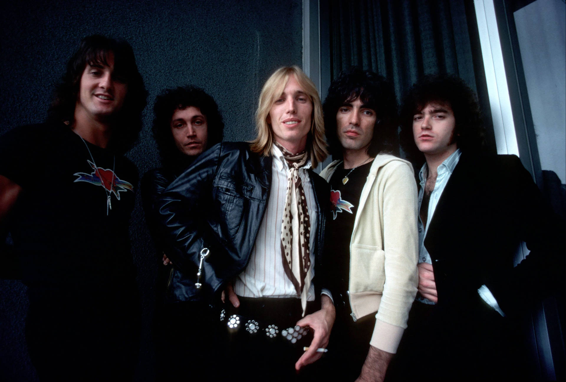 Legendary Band Tom Petty And The Heartbreakers Backstage In 1977 Background