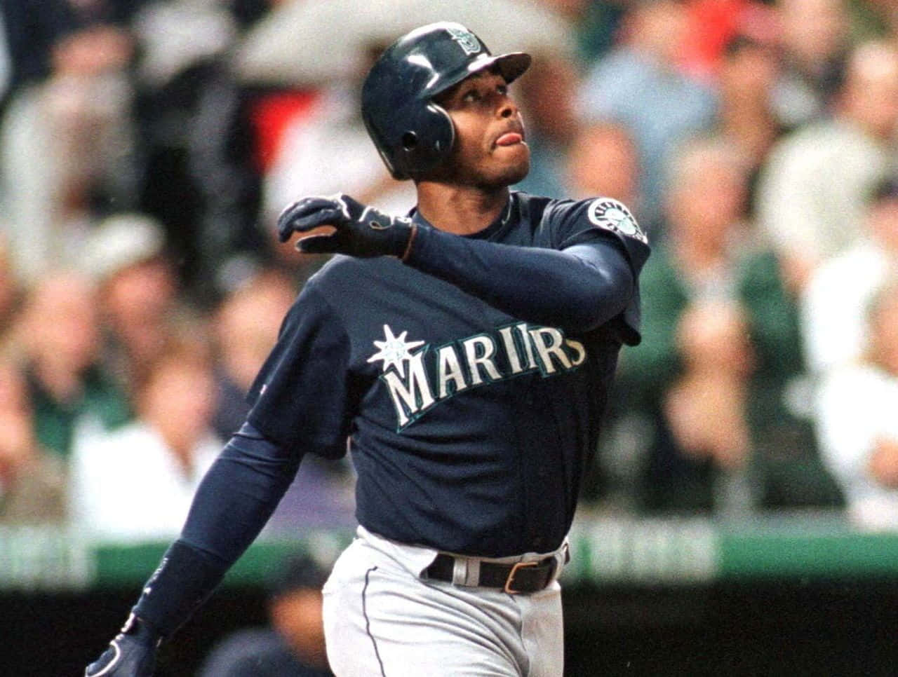 Legendary Baseball Hall Of Fame Outfielder Ken Griffey. Background