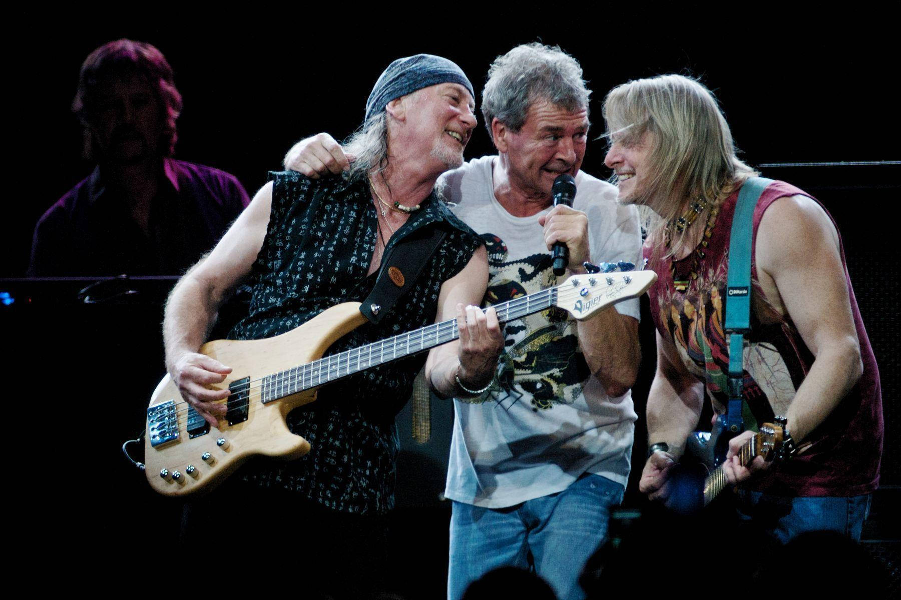 Legendary British Rock Band Deep Purple Performing Live During Their Rapture Of The Deep Tour.