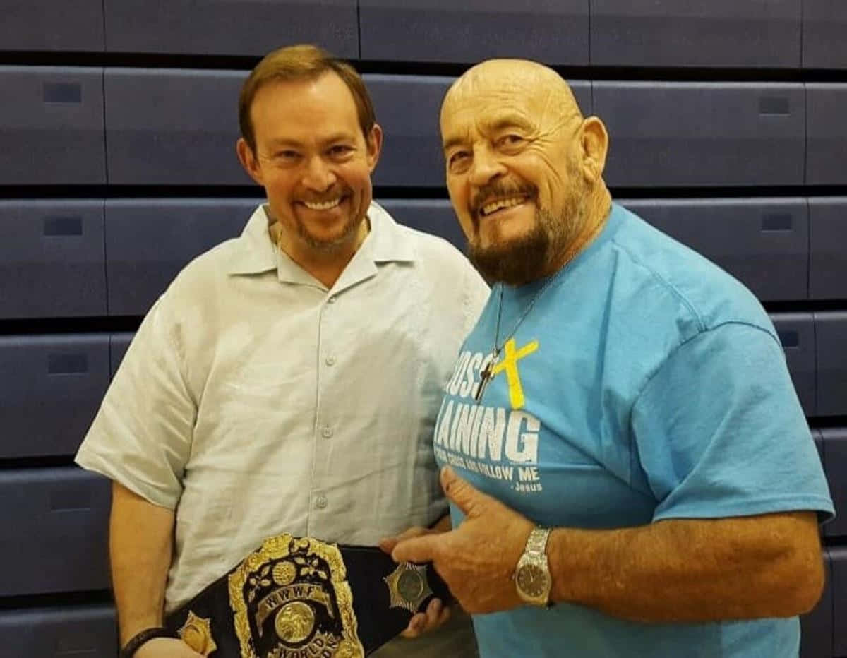 Legendary Canadian Wrestler Ivan Koloff In A Significant Moment With Jeff Katz. Background