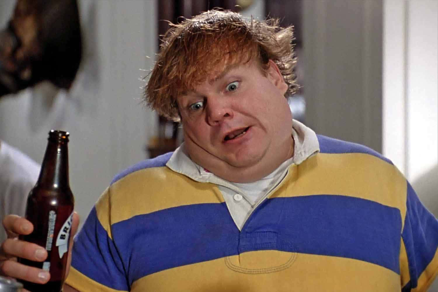 Legendary Comedian Chris Farley In Action