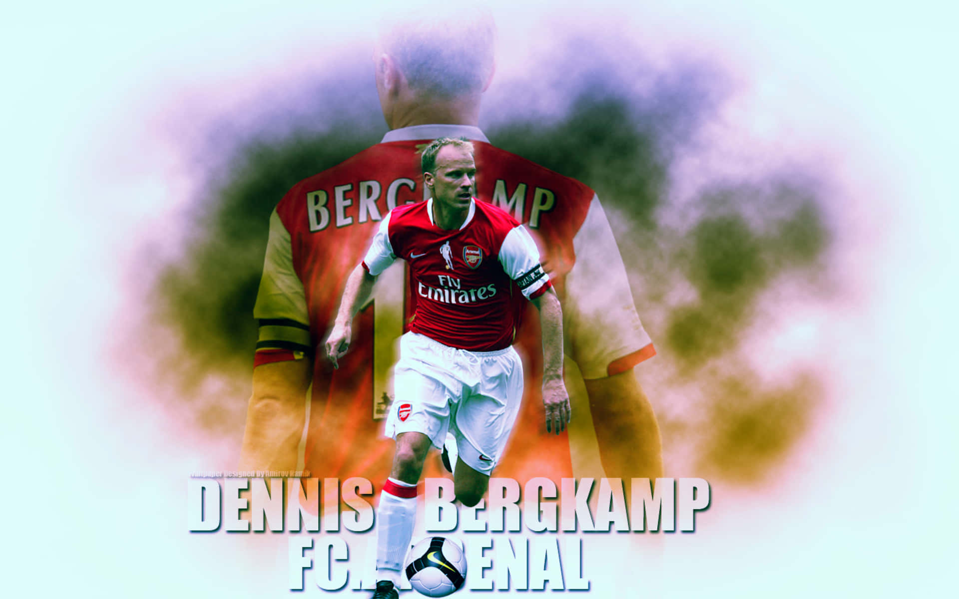 Legendary Football Icon, Dennis Bergkamp Background