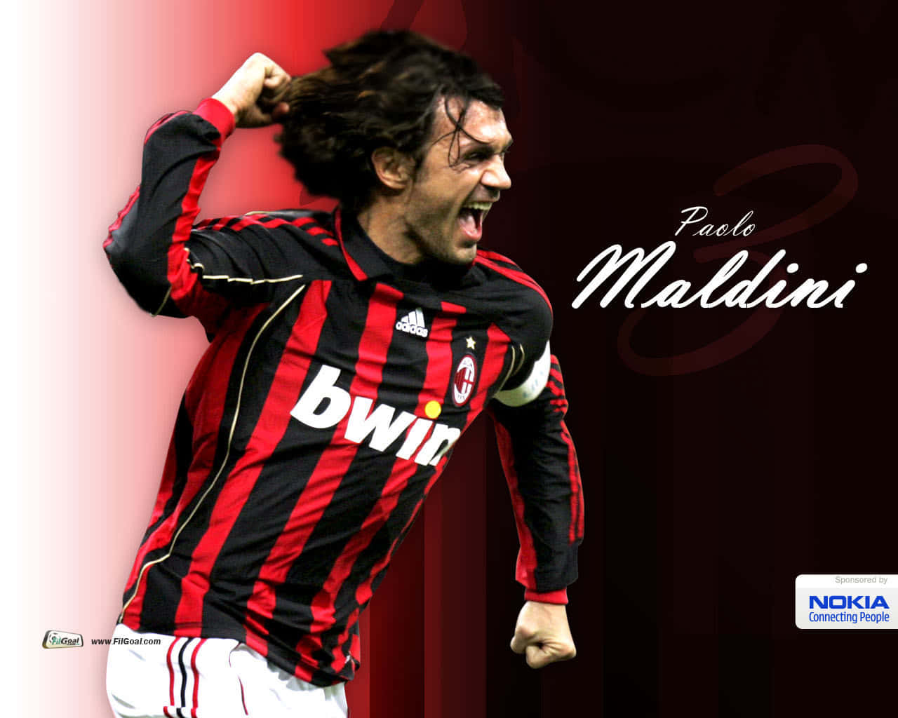 Legendary Football Icon, Paolo Maldini Background