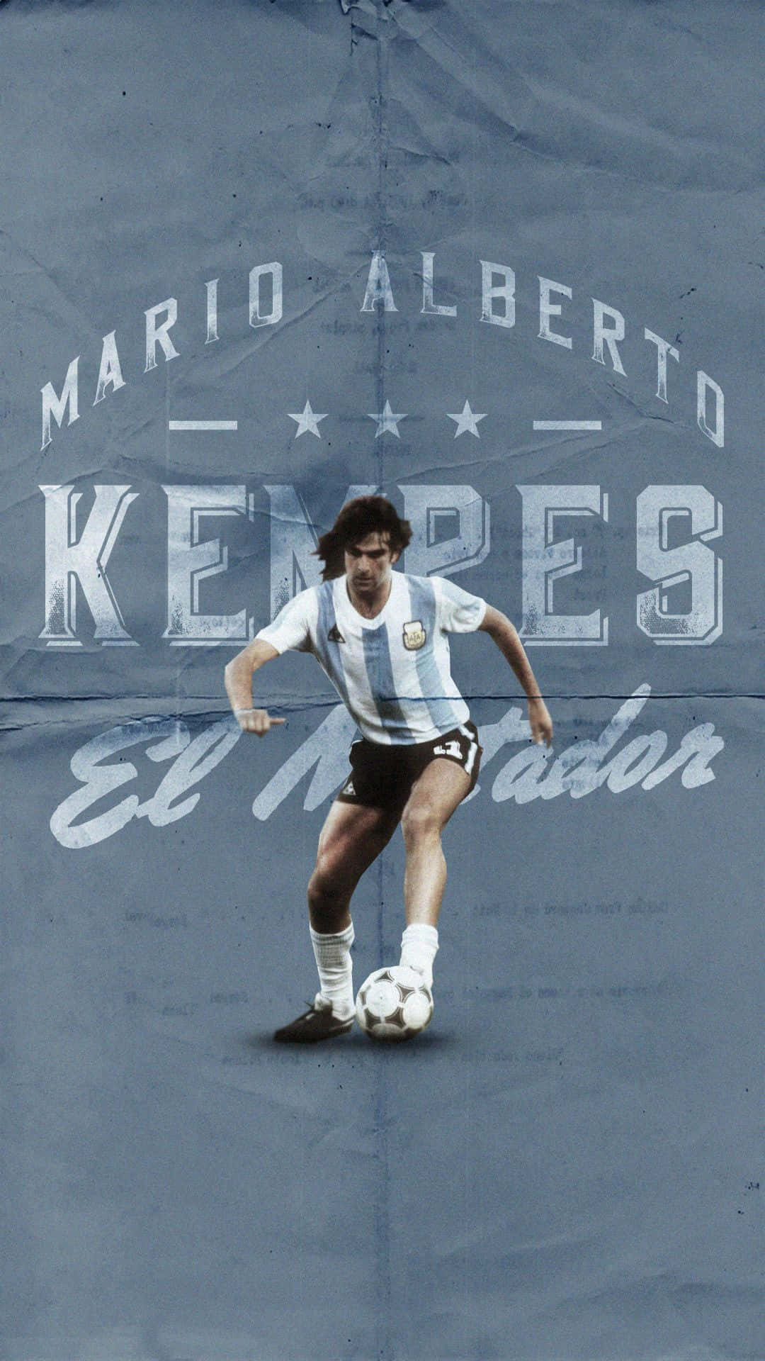 Legendary Football Player, Mario Kempes In Action Background
