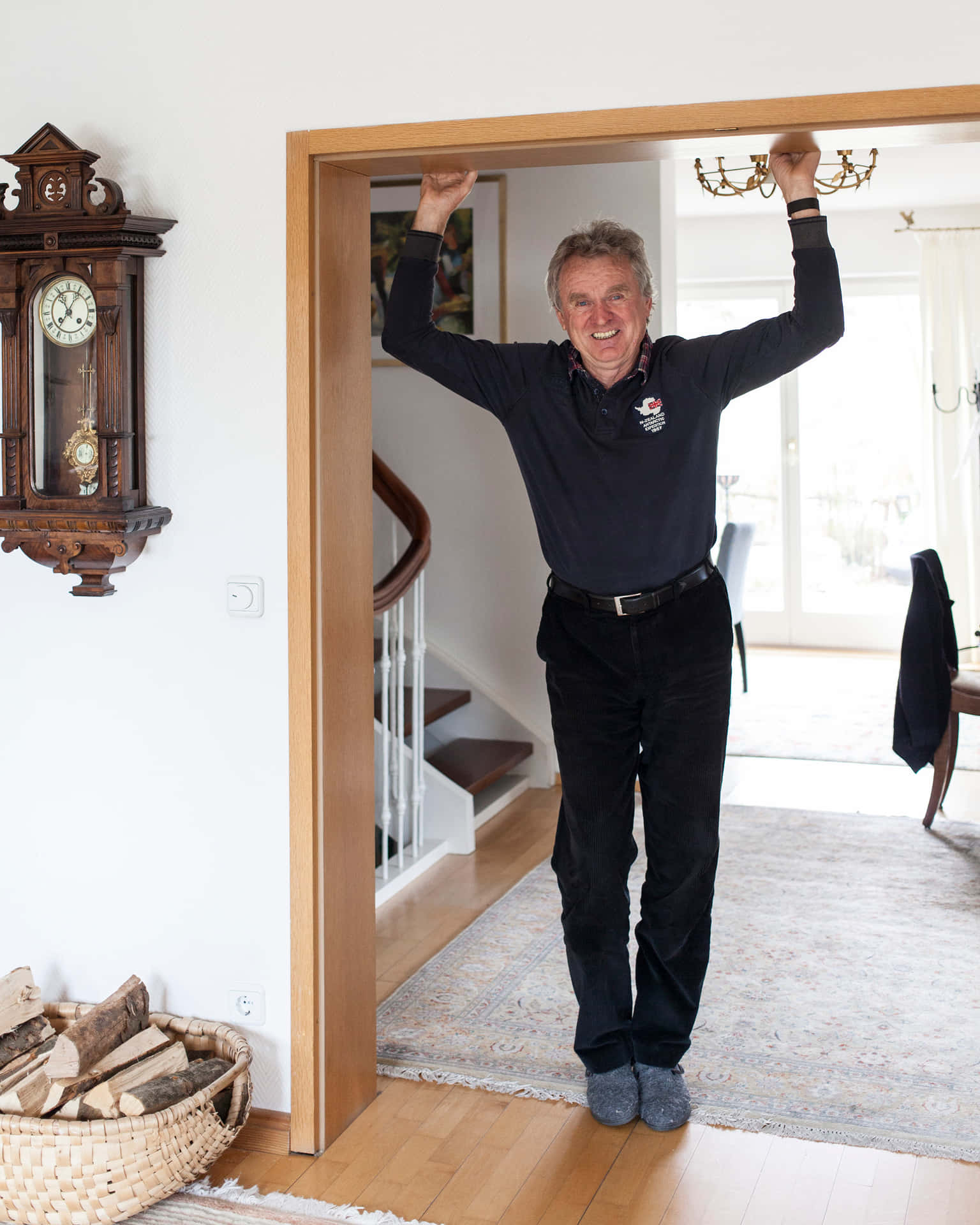 Legendary German Goalkeeper Sepp Maier At His Home In Bavaria Background