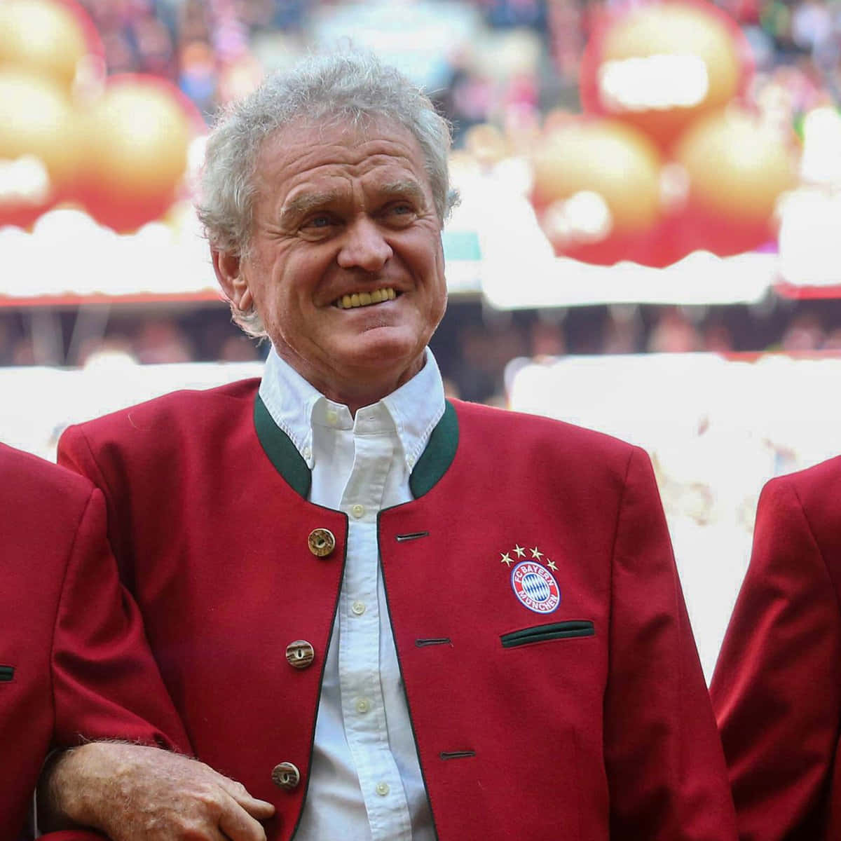 Legendary Goalkeeper Sepp Maier At Allianz Arena, 2017 Background