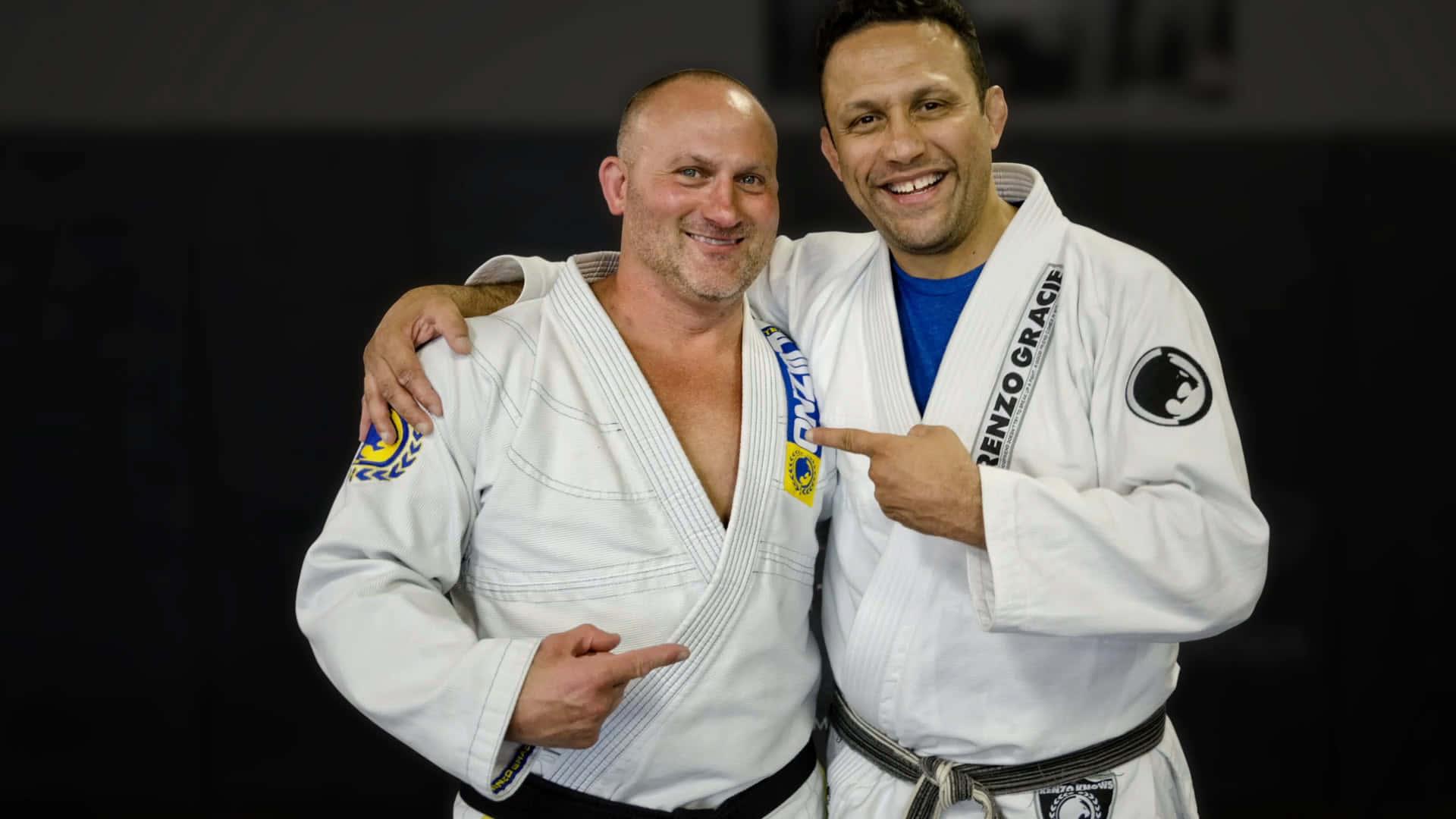 Legendary Gracie Instructor Renzo Gracie Training In The Gym Background