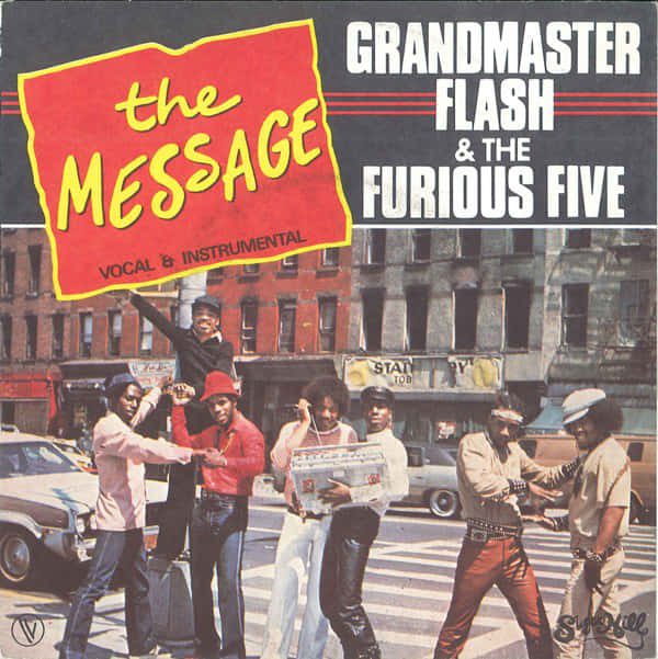Legendary Hip-hop Group Grandmaster Flash And The Furious Five Performing Live Background
