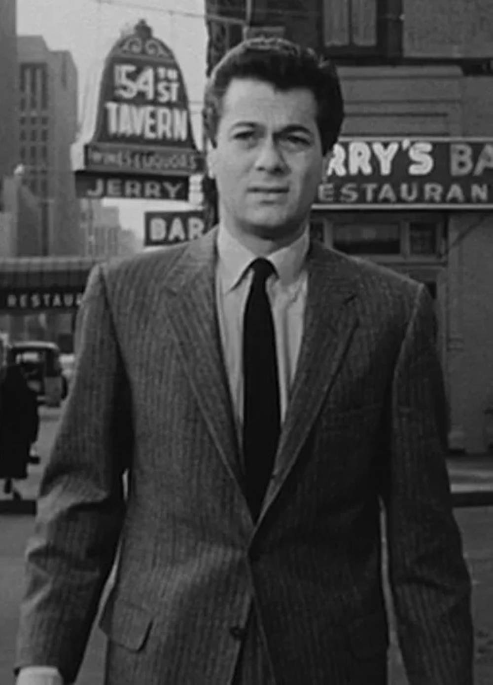 Legendary Hollywood Star Tony Curtis In His Prime. Background