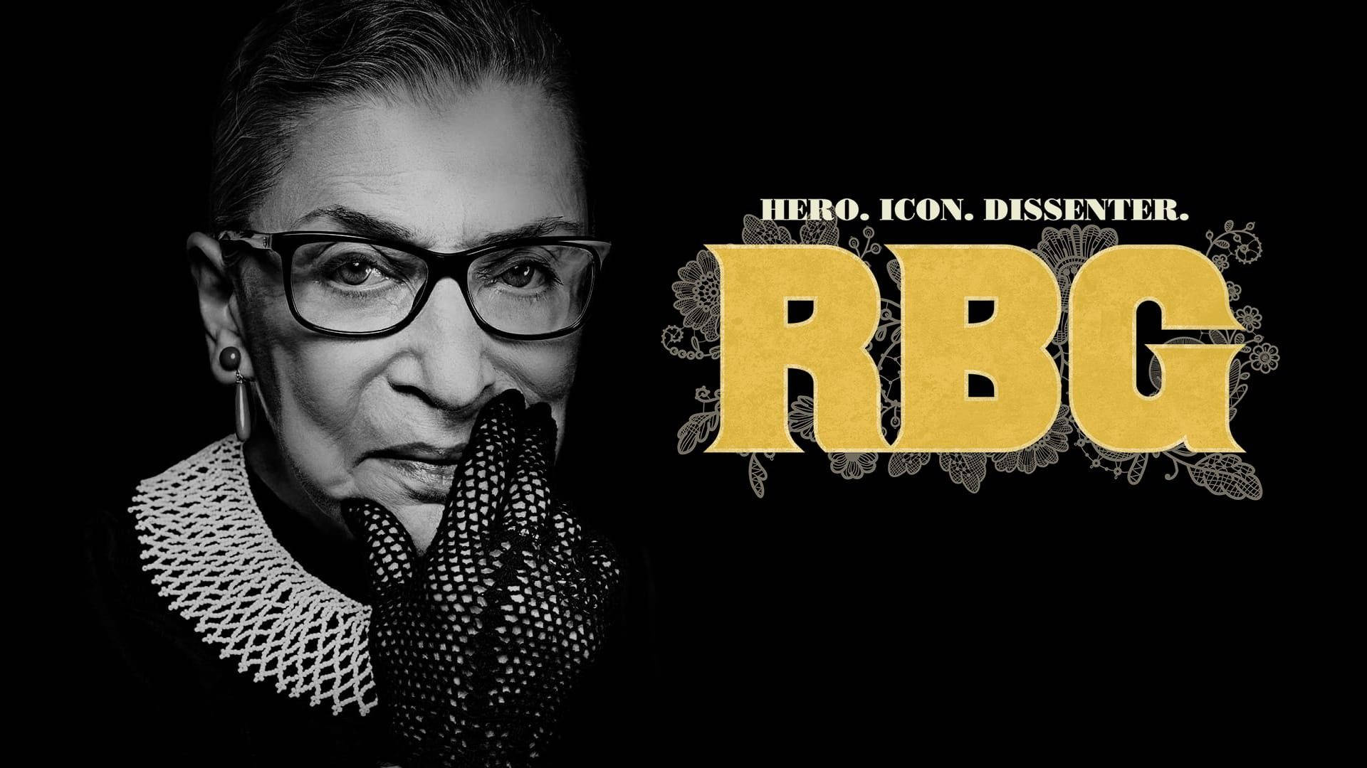 Legendary Icon Ruth Bader Ginsburg With Gold Initials